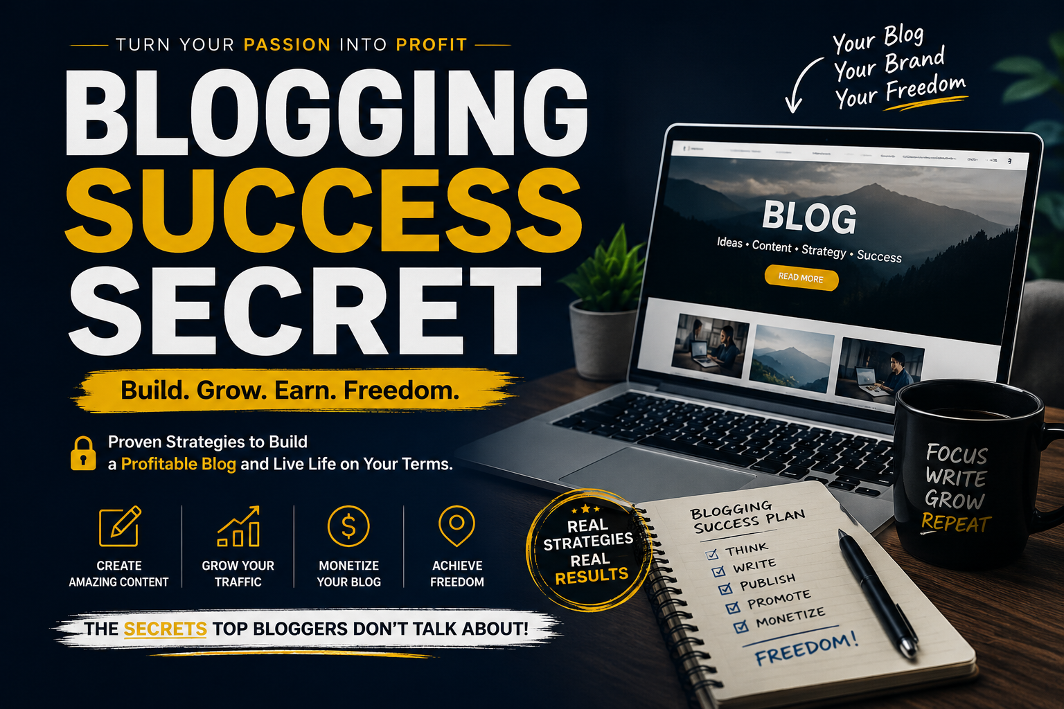 Blogging Success Secret: Build a Profitable Blog from Scratch